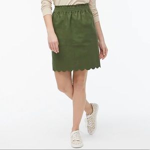J.Crew Factory Scalloped Paperbag Waist Skirt - Size 8